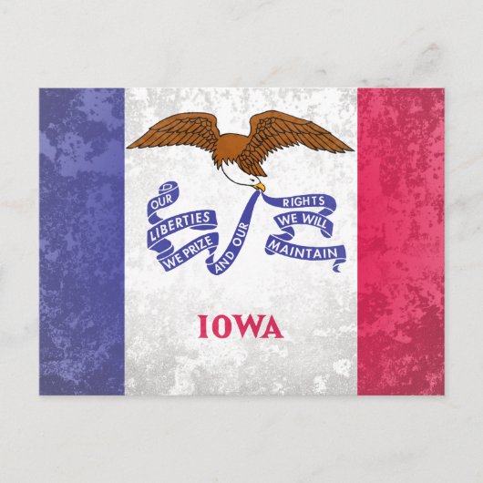 Iowa Postkarte (Vorderseite)