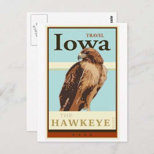 Iowa Postkarte (Vorne/Hinten)