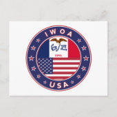 Iowa Postkarte (Vorderseite)