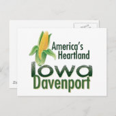 IOWA POSTKARTE (Vorne/Hinten)