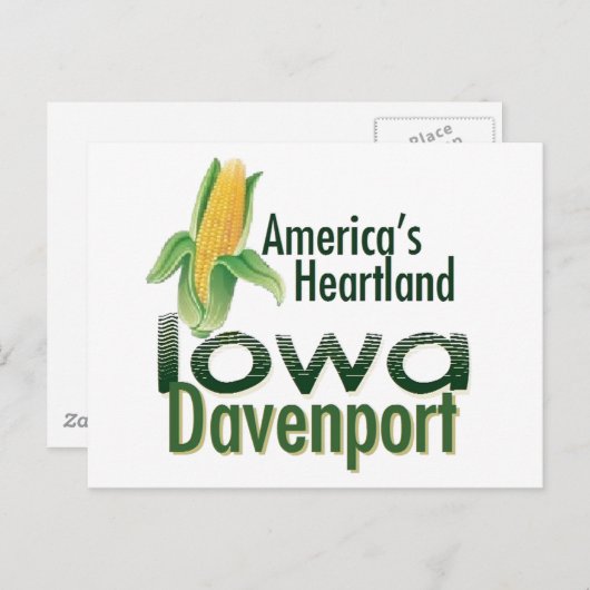 IOWA POSTKARTE (Vorne/Hinten)