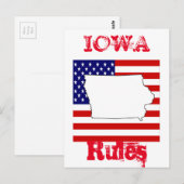 IOWA POSTKARTE (Vorne/Hinten)