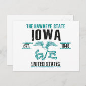 Iowa Postkarte (Vorne/Hinten)