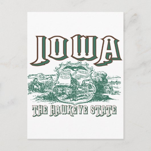 Iowa Postkarte (Vorderseite)