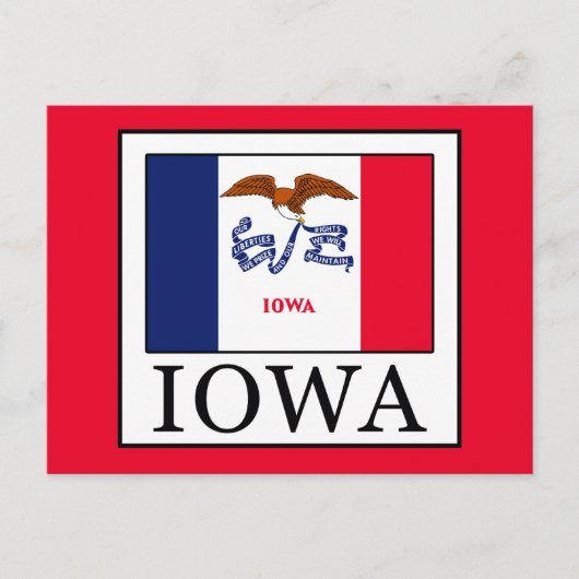 Iowa Postkarte (Vorderseite)