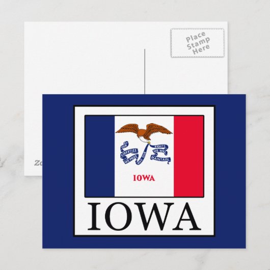 Iowa Postkarte (Vorne/Hinten)