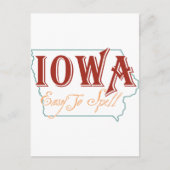 Iowa Postkarte (Vorderseite)