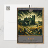 Iowa | Postkarte Gothic Art (Vorne/Hinten)