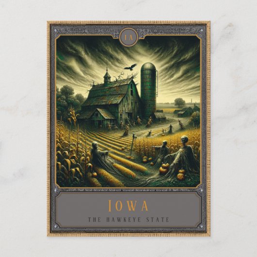 Iowa | Postkarte Gothic Art (Vorderseite)