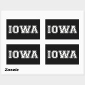 Iowa Rechteckiger Aufkleber (Blatt)