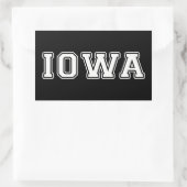 Iowa Rechteckiger Aufkleber (Tasche)