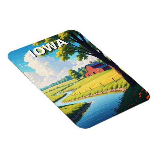 Iowa Red Barn Magnet (Rechte Seite)