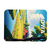 Iowa Red Barn Magnet (Horizontal)