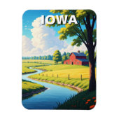 Iowa Red Barn Magnet (Vertikal)