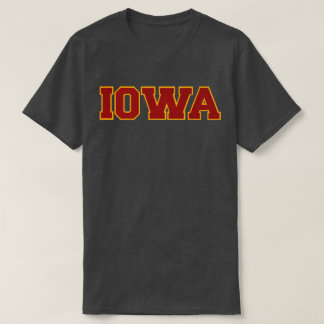 Iowa Rot und Gold T-Shirt