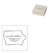 Iowa Rücksendeadresse Business Gummistempel (Stempel)