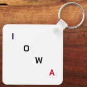 Iowa Schlüsselanhänger (Rückseite)