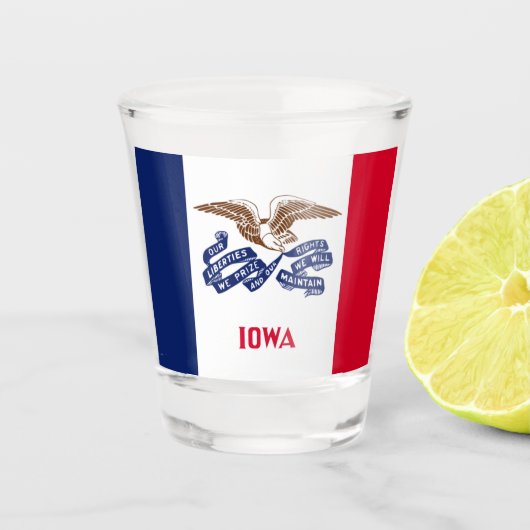 IOWA SCHNAPSGLAS (Vorderseite)