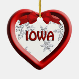 Iowa Schneeflocken Herbst Weihnachtsschmuck
