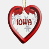 Iowa Schneeflocken Herbst Weihnachtsschmuck (Links)
