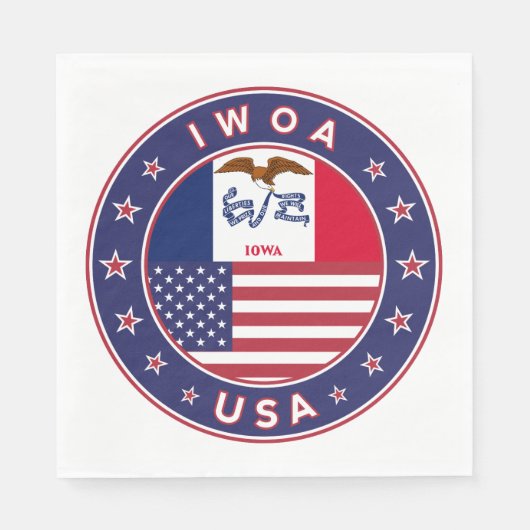 Iowa Serviette (Vorderseite)
