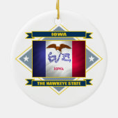 Iowa Siegel Keramik Ornament (Hinten)