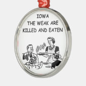 IOWA SILBERNES ORNAMENT (Links)