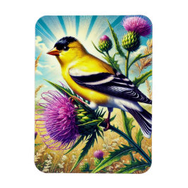 Iowa Staat Bird Eastern Goldfinch Magnet
