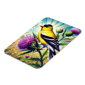Iowa Staat Bird Eastern Goldfinch Magnet (Linke Seite)