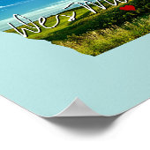 Iowa Staat Foto-Eingabe und Ortsname Poster (Ecke)