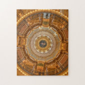 Iowa Staat Hauptstadt Dome in Des Moines, Iowa. Puzzle (Vertikal)