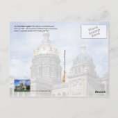 Iowa Staat Hauptstadt in Des Moines Postkarte (Rückseite)