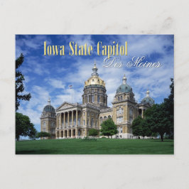 Iowa Staat Hauptstadt in Des Moines Postkarte