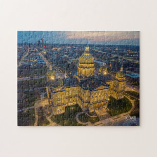 Iowa Staat Hauptstadt Puzzle