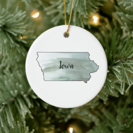 Iowa Staat Illustration Keramik Ornament