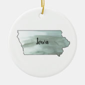 Iowa Staat Illustration Keramik Ornament (Vorne)
