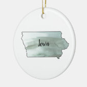 Iowa Staat Illustration Keramik Ornament (Links)