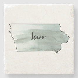 Iowa Staat Illustration Steinuntersetzer