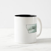 Iowa Staat Illustration Zweifarbige Tasse (VorderseiteRechts)