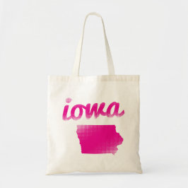 Iowa-Staat im Rosa Tragetasche