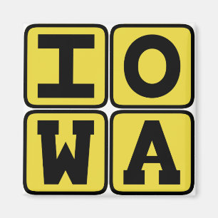 IOWA-Staat Iowan Hawkeye Des Moines ZederRapids Magnet
