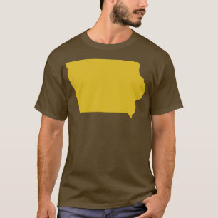 Iowa Staat Karte TShirt
