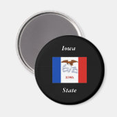 Iowa Staat Magnet (Vorderseite/Rückseite)