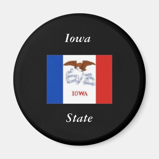 Iowa Staat Magnet (Vorne)