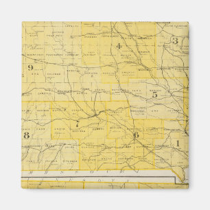 Iowa Staat Maps Magnet
