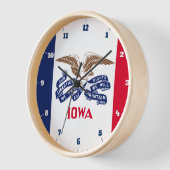 IOWA STAATE FLAG UHR (Winkel)