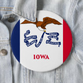 Iowa-Staats-Flagge Button (Beispiel)