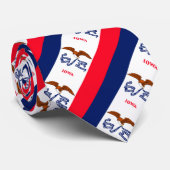 Iowa-Staats-Flaggen-Entwurf Krawatte (Gerollt)