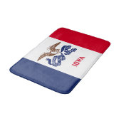Iowa Staatsflagge Badematte (Schrägansicht)