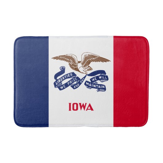 Iowa Staatsflagge Badematte (Vorderseite)